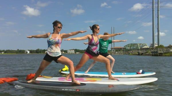 Sup Yoga Warrior pose