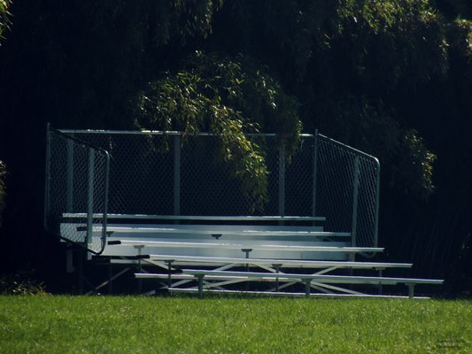 One of the seating areas to watch sports events.