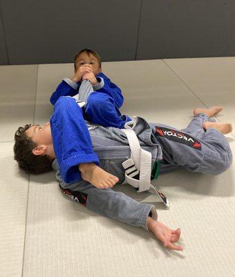 Kids class armbar drills