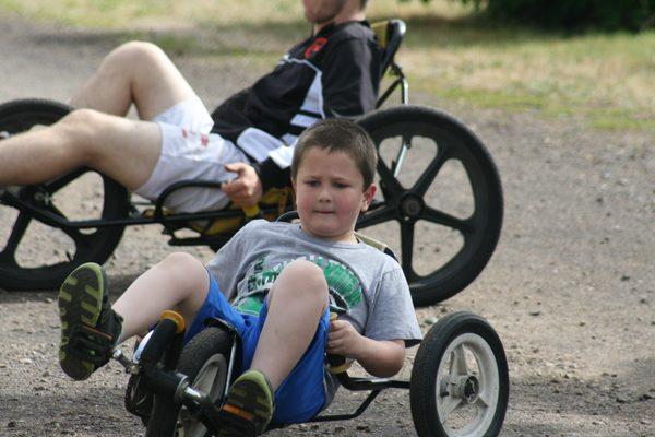 Kids of all ages love the banana bikes.