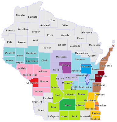 Current service area for Eternity Homecare