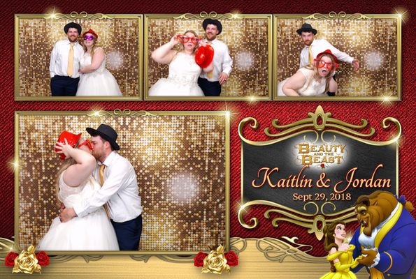 A beauty and the Beast themed wedding.