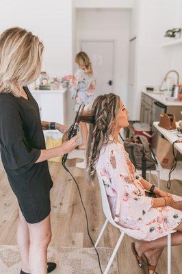 Bridesmaid hairstyle