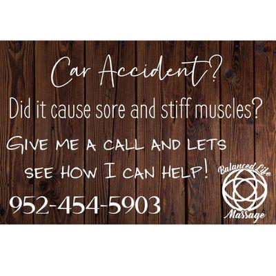 Car insurance can cover massage after an accident!