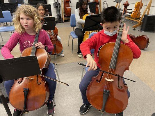 Two cellos is awesome!