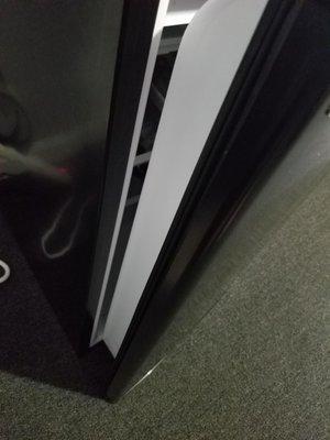 Fridge on carpet