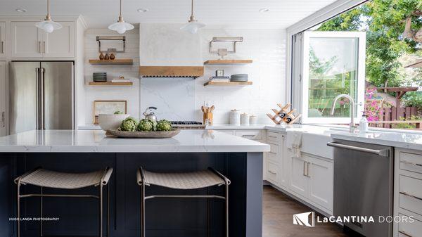 La Cantina Doors- Servery Bifold Window. Inviting comfort while entertaining.