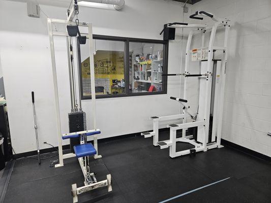 Lat Pull Down Machine and Assisted Pull Up Machine