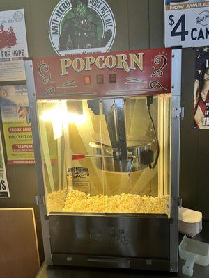 Fresh buttery popcorn