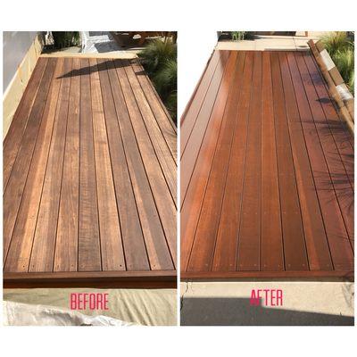 Faded deck brought back to life.