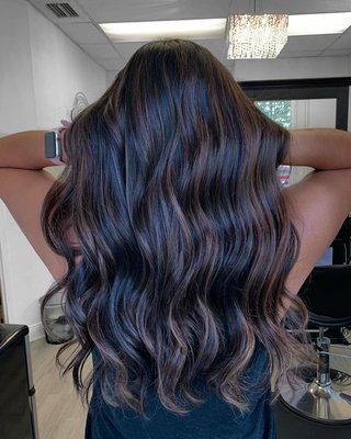 Blended brunettes are always a favorite, so much dimension!