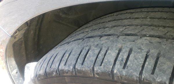 My "bald" front tires