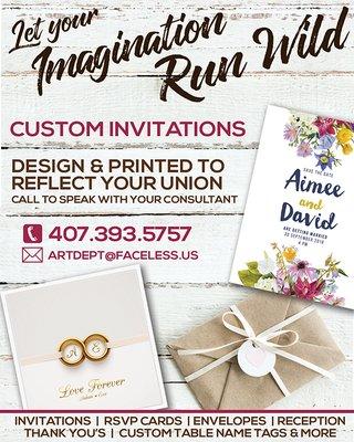 Faceless Technologies Graphic Design Wedding Invitations.  https://www.faceless.marketing