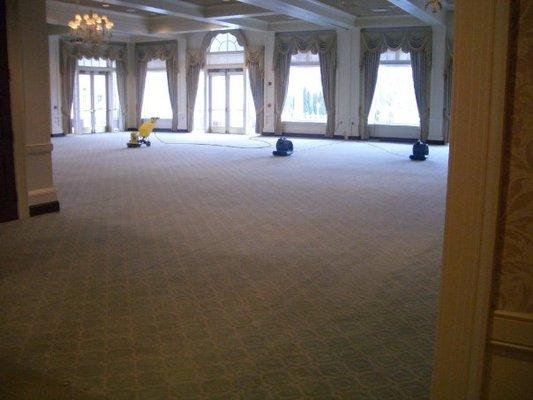 They do commercial carpet cleaning as well!