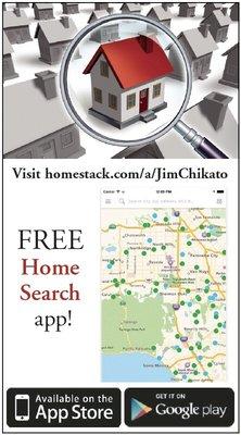 Use my Free home search app on your iPhone or android .