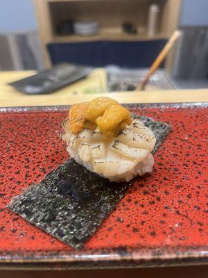 Scallop & uni