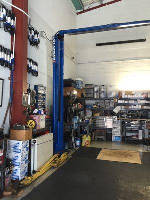 Clean and organized shop