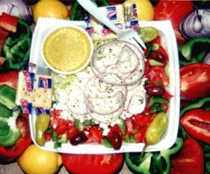 Greek Salad w/ homemade Greek dressing