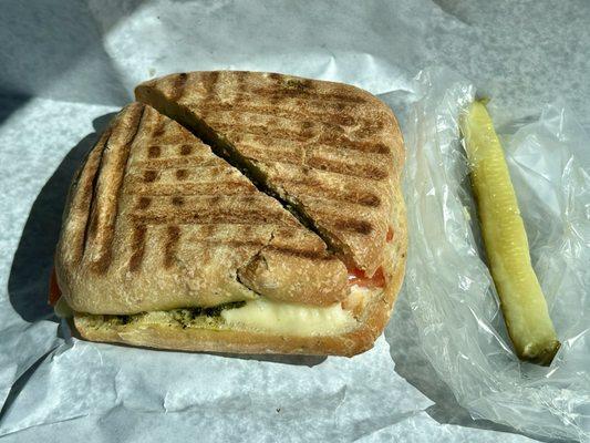 Caprese on focaccia