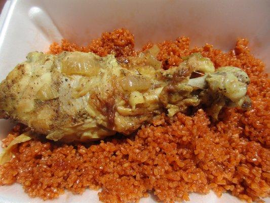 Jollof rice chicken