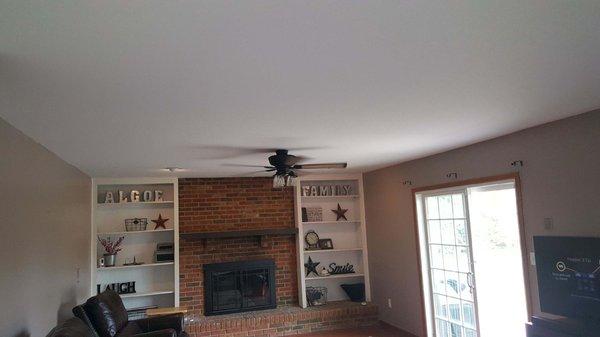 Completing the remove and replace of the ceiling.