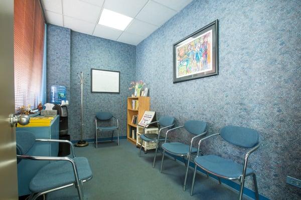 Waiting room for Dr. Chalfin's New York office.