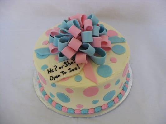 Gender Reveal Cake