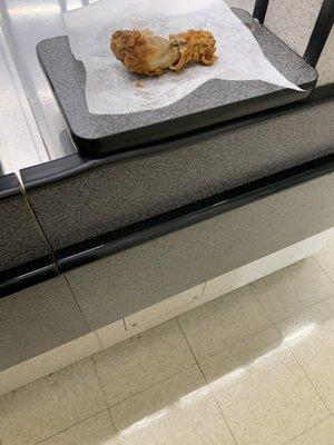 Someone's lunch left on the register counter