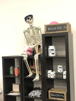 Ricky (studio skeleton) during the month of October