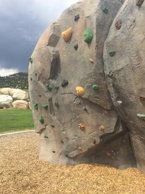 Climbing rocks!