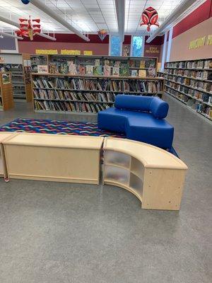 Just a few spaces in the library that my kids enjoyed