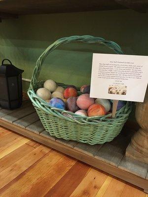 Dryer balls made from local wool from a Sequim sheep farm