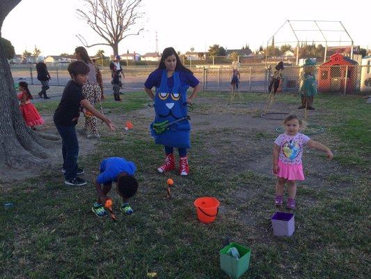 Fun games at Halloween party for the families!