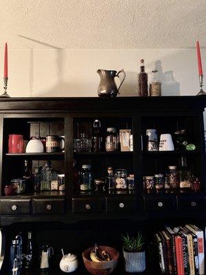 Got the candles for my candlestick holders and that water pitcher. Love love LOVE!