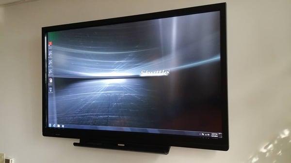 70" Sharp touch screen monitor.