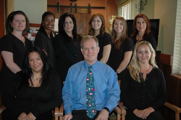 Dr Jerry with Alex, Stephanie, JT, Dorlisa, Dawn, Haley, Ashley and Becky