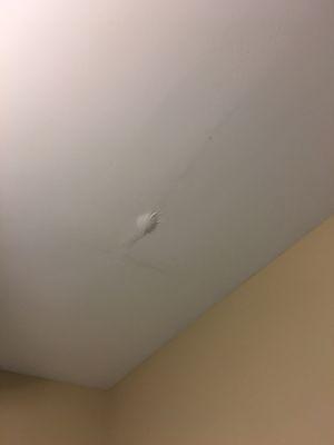 Roof leak over my sons bed