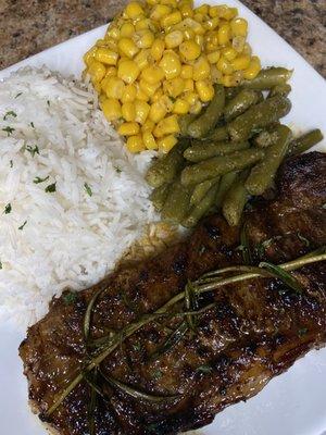 Steak dinner, make your taste buds burst with flava!!!