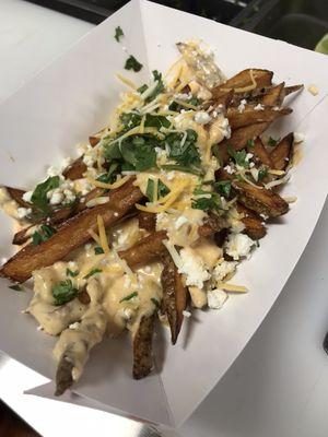 Fresh cut queso fries.....!