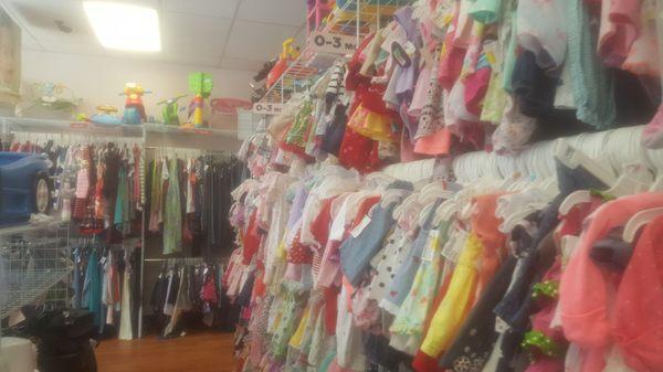 Nice selection of clothes, shoes, toys, & other items for children