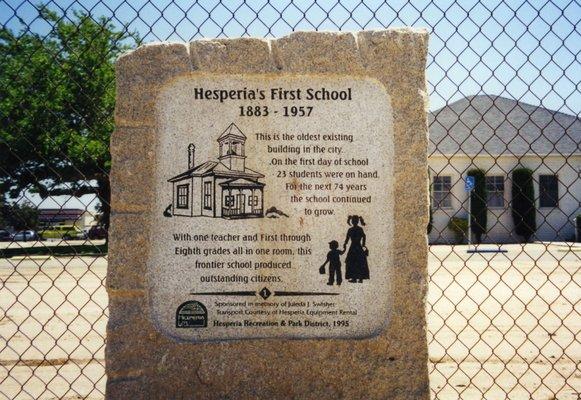 Hesperia's First School off of C and Main