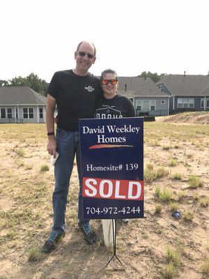 New home buyers in the Massey neighborhood. Welcome to Fort Mill!