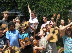 Our child friendly approach teaches kids music through the guitar!