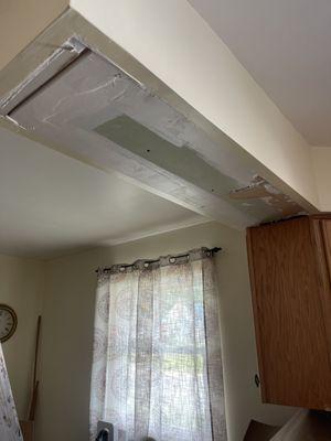 Small drywall repair before