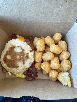 Bacon, egg, cheese biscuit