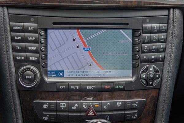 Navigation included. Also includes satellite radio and bluetooth connectivity.