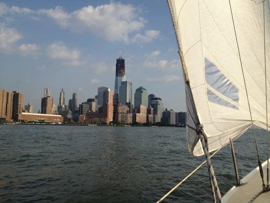 A great view for campers during NYC Sailing Camp