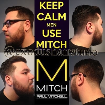 A great haircut & a beard shaping...with a straight edge razor.