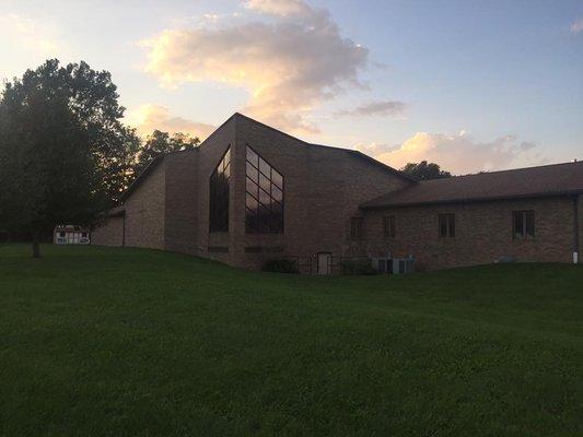 View of church from Southwood Dr.