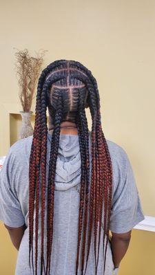 Stich cornrows braids done by us, pop smoke braids